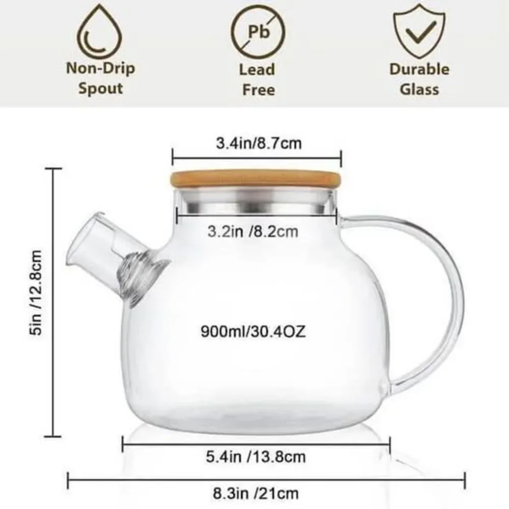 New Glass Tea Pot Teapot